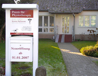 Außenansicht - Physiotherapie Dallmann in 17207 Röbel